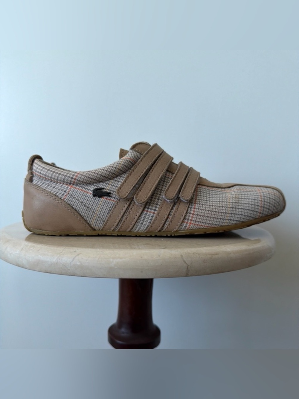 Vintage ‘Lacoste’ Plaid Mystere Tennis Club Sneakers